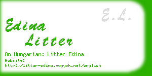 edina litter business card